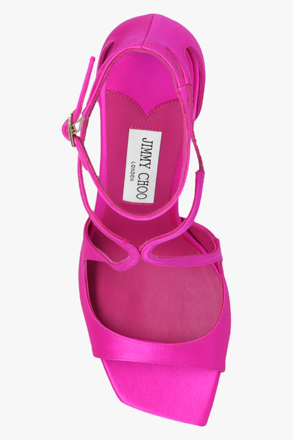 Pink 'Azia' satin heeled sandals Jimmy Choo - Vitkac Canada